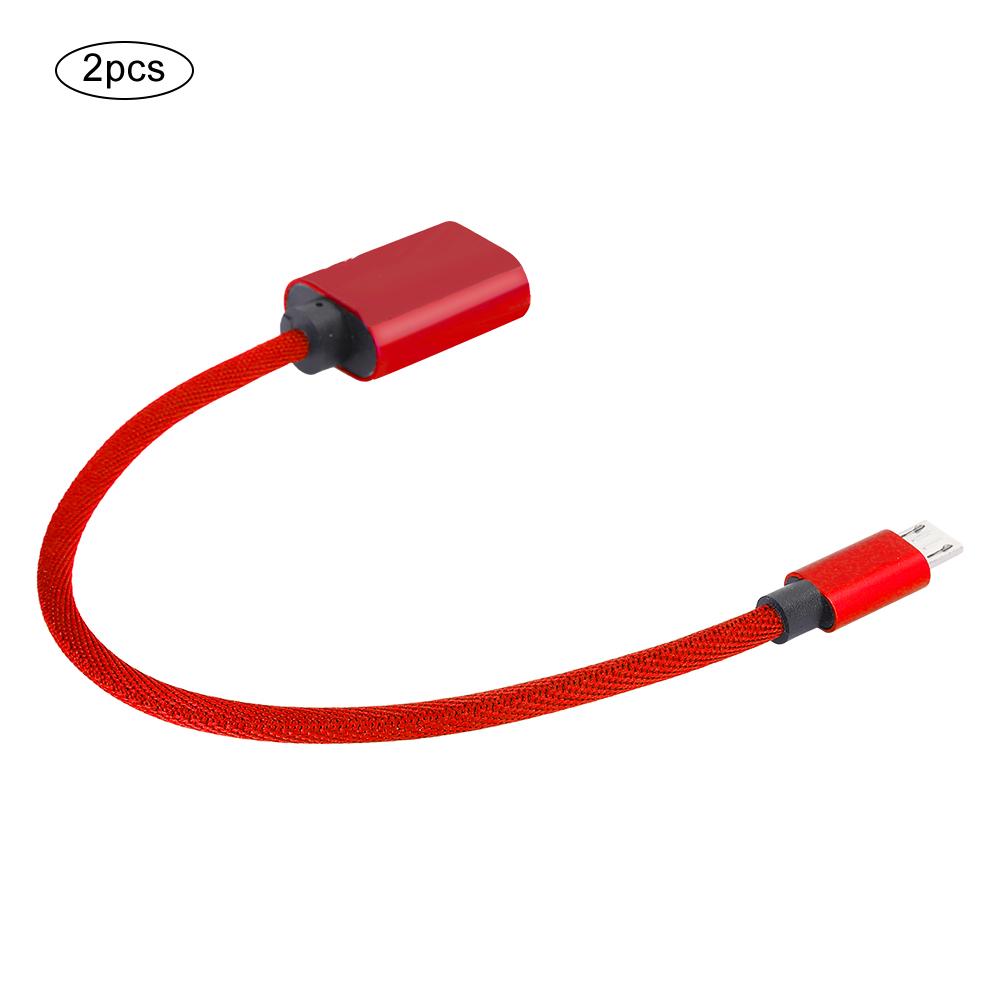 OTG-кабель для передачи данных Type C, USB-адаптер, OTG-адаптер, Конвертер, Кабели Micro USB, Адаптер AUX-аудиокабеля для Android(красный )