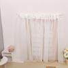 1:12 кукольных миниатюрных занавесок из белой ткани, кружевная занавеска для двери, декор для окна, модель для спальни, гостиной, мебель для декора, игрушка
