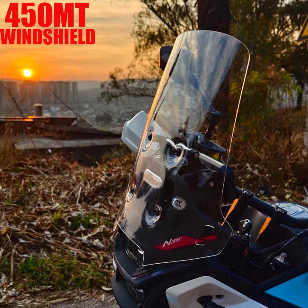 Для CF MOTO 450MT Ветровое стекло Мотоцикл Переднее ветровое стекло для CFmoto MT450 Ветровое стекло MT 450 2024 Детали