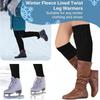 Double-Layered Women Leg Warmers Twist Pattern Ankle Warmer Knitting Leg Warmers  Autumn Winter