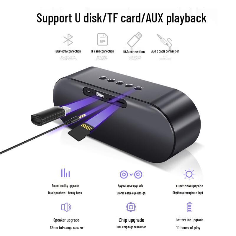 MINEJONI BT21 Bluetooth-колонка с китайской вилкой (адаптер в комплекте) (Китайская версия)