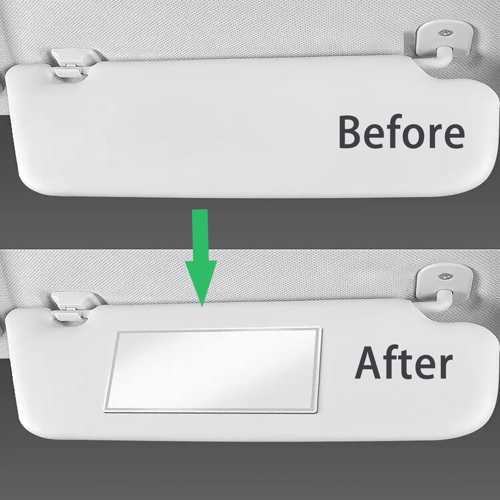 Автомобильное зеркало HD Vanity Mirror, портативное самоклеящееся зеркало на спинку сиденья из нержавеющей стали, универсальное зеркало для салона автомобиля