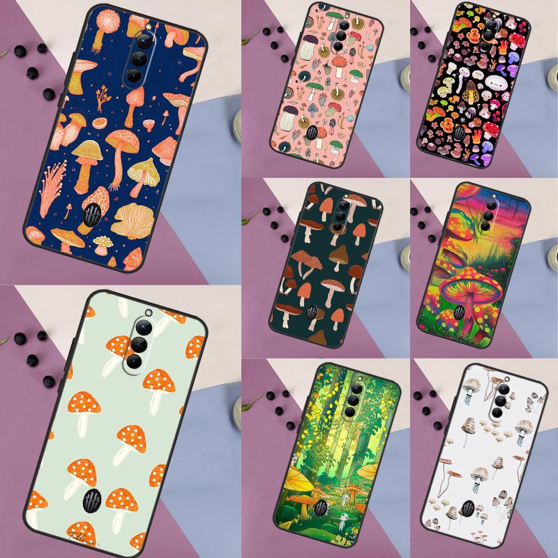 Mushroom Case For Nubia Red Magic 6 7 8 9 10 Pro 6S 7S Pro 5G 6R RedMagic 8S 9S 8 9 10 Pro Plus Cover