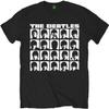 Мужская футболка Beatles_ Hard Days Night Лица Моно (XX-Large) - Черный - XXXL