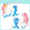 Очаровательная фигурка лошади-единорога-радуги, статическая модель из ПВХ, идеально подходит для детской игры