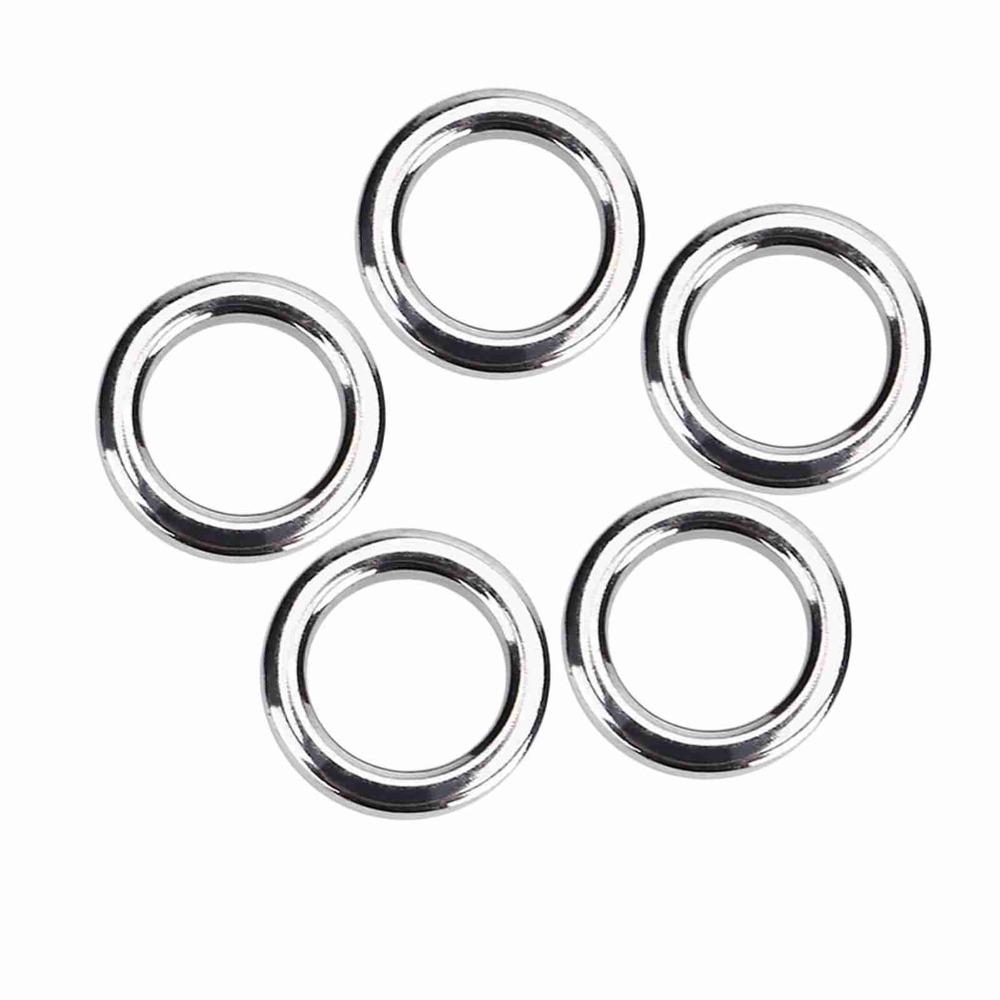 Stainless Steel Fishing Split Rings High Strength Fishing Rings Fishing Solid Rings  Sea Fishing