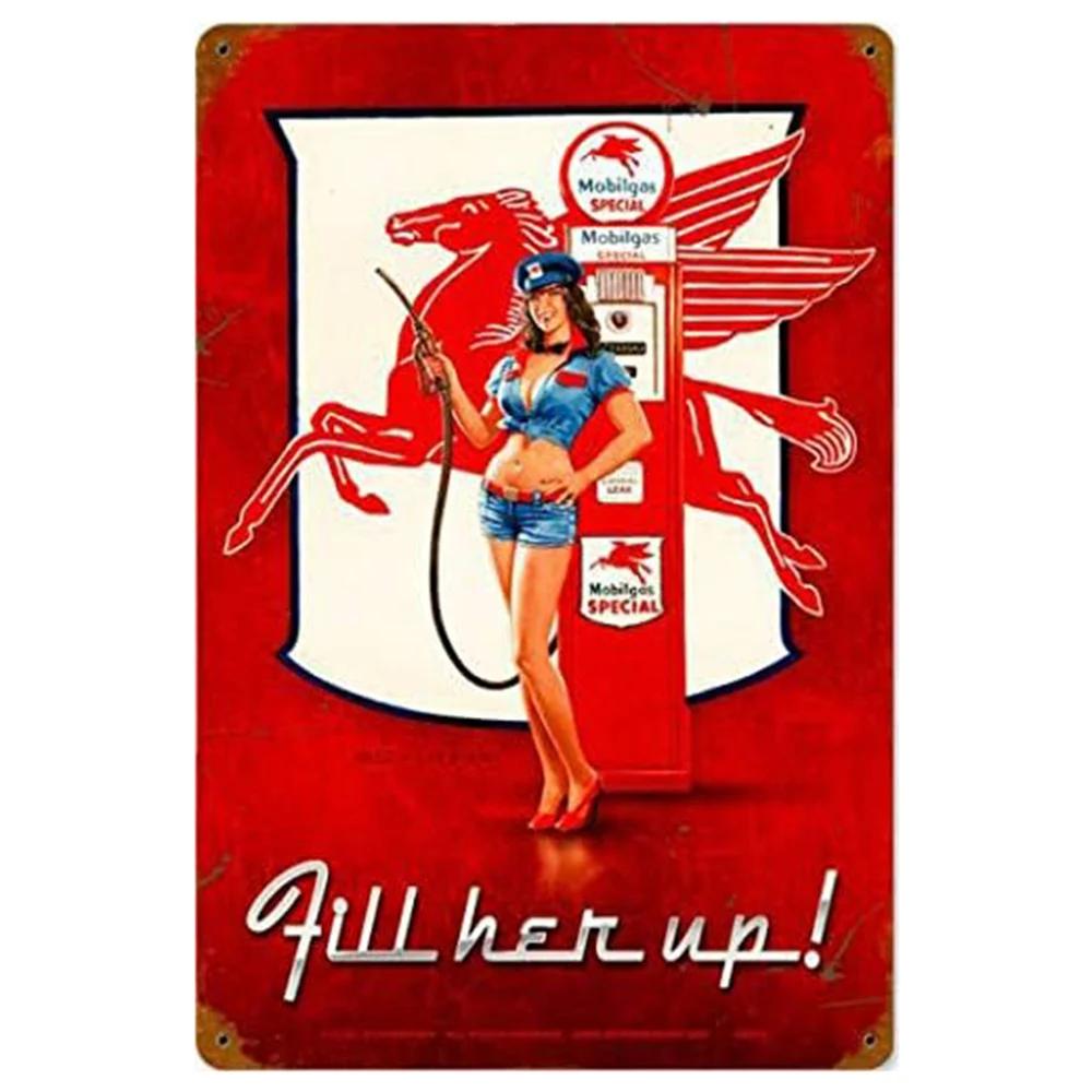 Металлические жестяные таблички Пинап Свечи зажигания Настенное украшение Табличка Винтажный художественный плакат Железная живопись для мужской пещеры Дома Кафе Гаража Клуба Бара