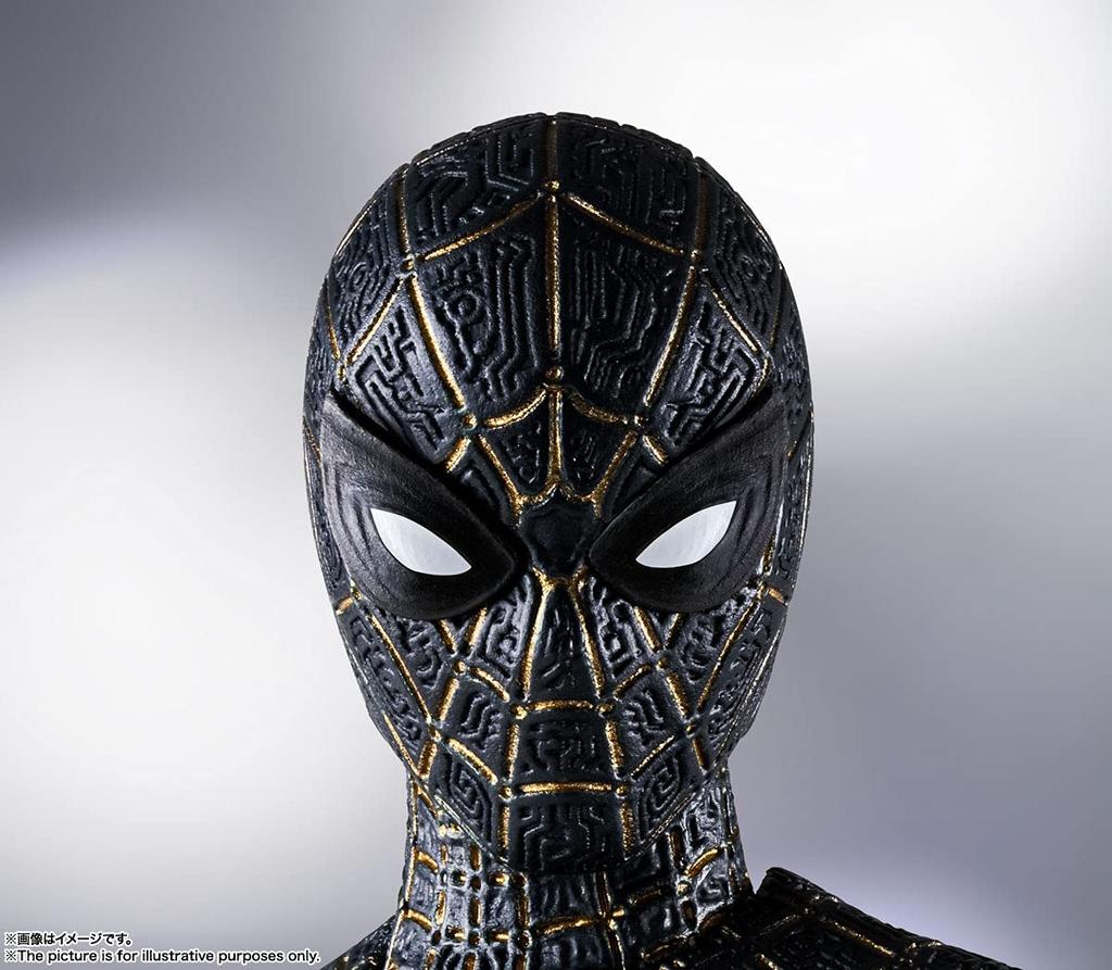 TAMASHII NATIONS Gold No Way 150 мм окрашенная подвижная фигурка SHFiguarts Spider-Man [черный и костюм] (Дом Человека-Паука) приблизительно. АБС и ПВХ