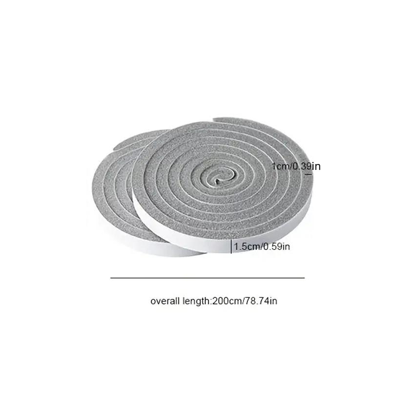 2 рулона/упаковка, уплотнитель для защиты от атмосферных воздействий, самоклеящиеся уплотнительные ленты, пенопласт, оконное стекло, дверь, звукоизоляционная, противоударная, пыленепроницаемая, теплая уплотнительная лента