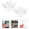 10 Pcs Acrylic Fixed Buckle Box Shelf Bracket Jewelry Case Corner Brace Display Stand Decorative Shelf Braces Fastener Hardware