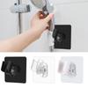 Reusable Punch-free Self-adhesive Shower Bracket Wall Rack Bathroom Hooks Shower Head Holder