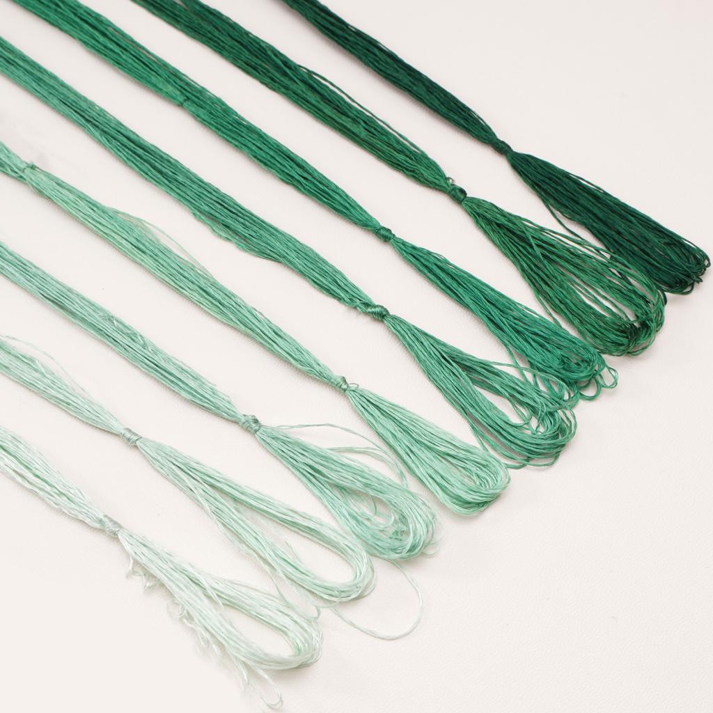 8шт x 20м шелковая нить с низкой круткой для изготовления украшений из бархатных цветов своими руками