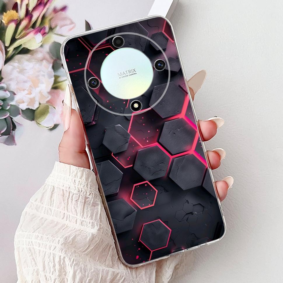 Чехол для Honor X9b 5G Цветок Бабочка Расписной Чехол Мягкий Силиконовый Корпус Для Honor X9 X9 b HonorX9b 5G Чехол для Телефона