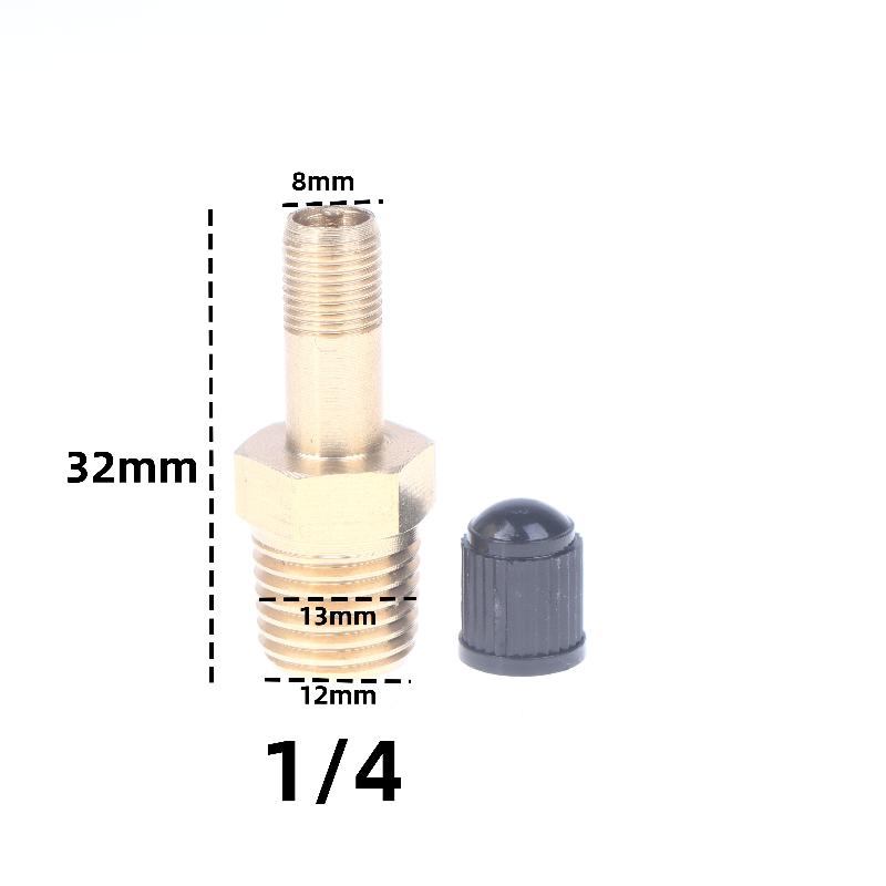 1Pcs Anti Corrosion Schrader Valve 1/4 NPT 1/8 NPT M10 For Air Compressor Tank Automobile Tire Core