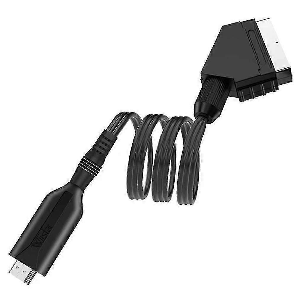 1-Meter Long HDMI to SCART Cable for Direct Connection - Easy Conversion - Shytmv