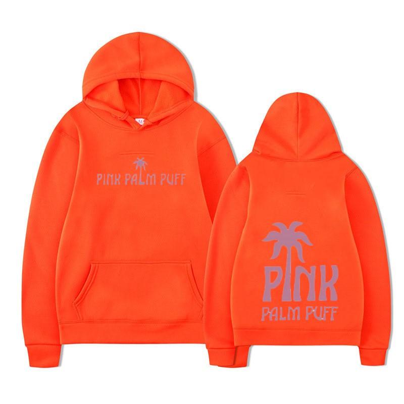 Mens Hooded Cotton Blend Sweatshirt With Print Design Loose Fit Casual Wear