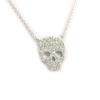 [K6634] - White 'Skull' Silver Necklace