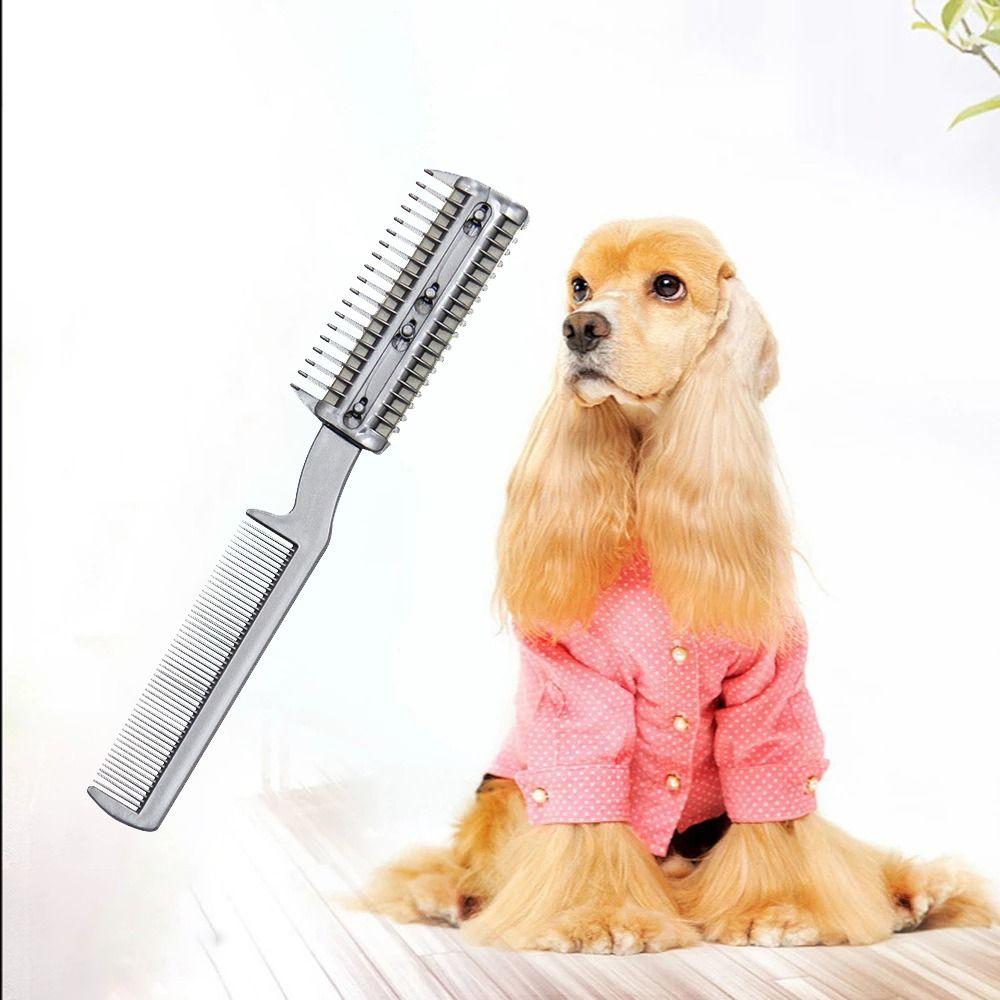Pet Accessories Metal Blades Cat Grooming Comb Hair Remover Comb Cat Trimmer Dog Hair Comb