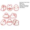 8 Pcs Easter Cookie Cutters Cartoon Bunny Egg Shape Food Grade