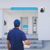Беспроводная WiFi камера iCSee с двумя объективами, цветным HD ночным видением и возможностью удаленного мониторинга через мобильное приложение для улицы