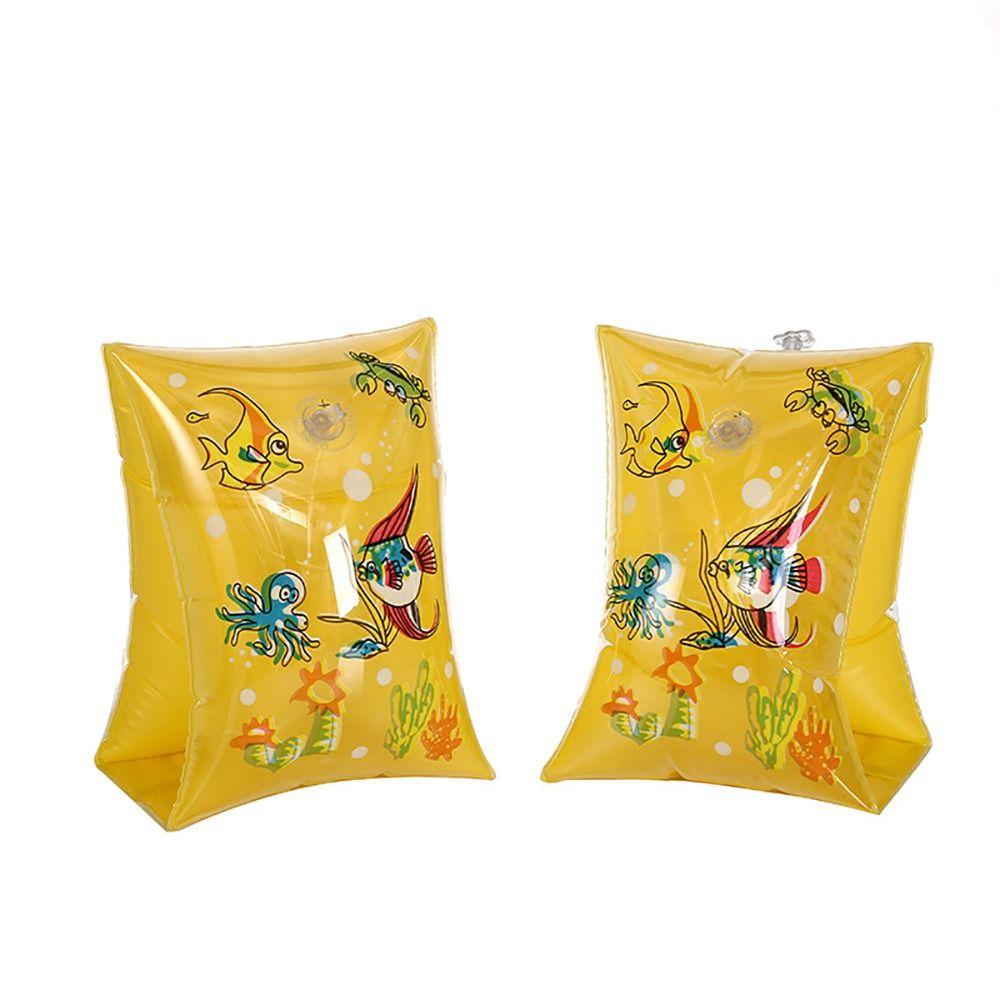 2x Sporting Goods Inflatable Arm Bands Comfortable To Wear Swim Accessory Float Bands Kids Adults