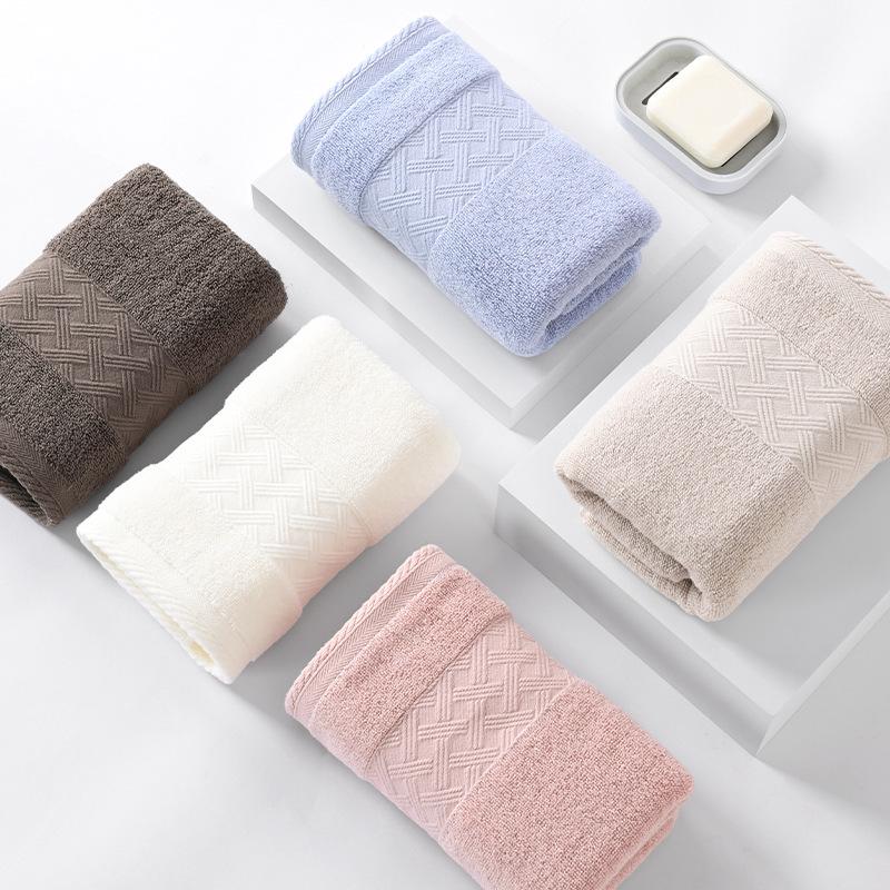 Thick Pure Cotton Bath Towel, A-Class, 32-Strand, Absorbent, for Home & Face Wash