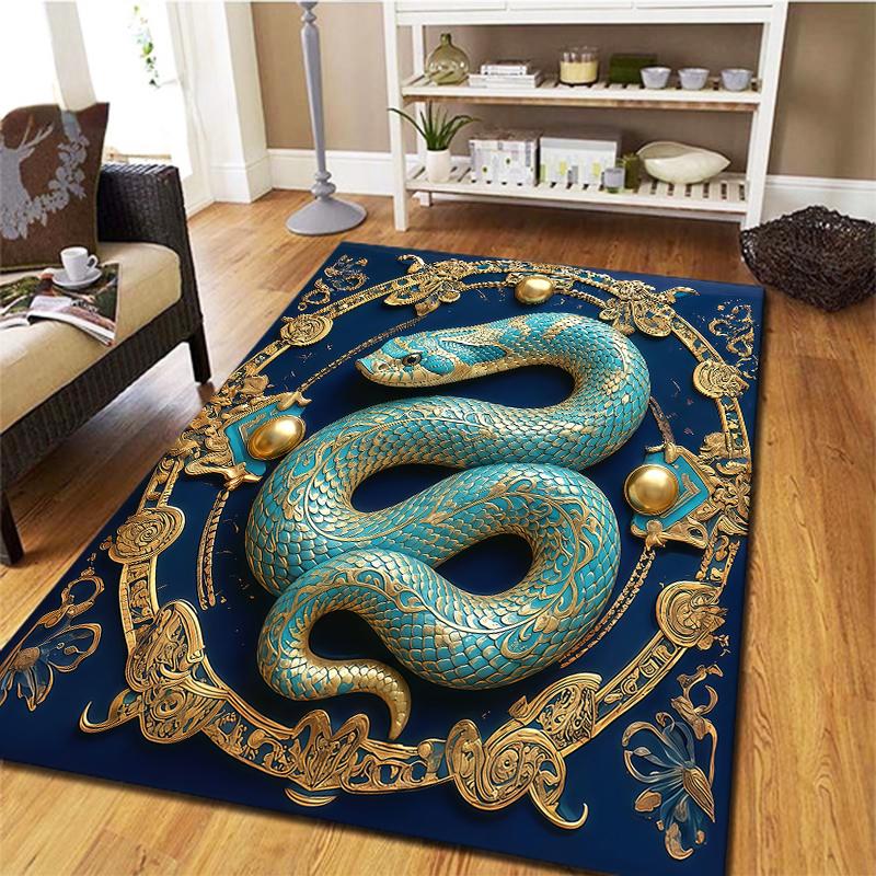 Green animal dog Pattern Square Carpet,Area Rug,Carpet Rug for Living Room Bedroom Sofa Playroom Decor,Non-slip Floor Mat,Holiday Birthday Gifts