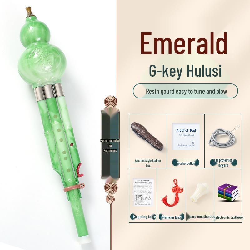 Beginner Hulusi Gourd Flute for Primary School Students - Ethnic B-flat and C Key Musical Instrument