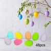 48Pcs Empty Easter Eggs Fillable Colorful Eggs, Basket Stuffers Filler Photo Props
