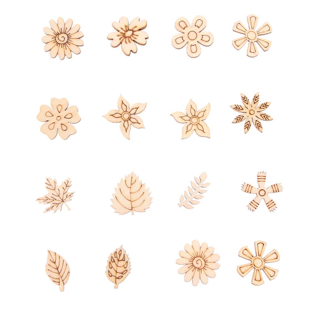 Kid Gift DIY Paint Doodle Educational Toy Wood Slice Scrapbooking Embellishments Wooden Decoration