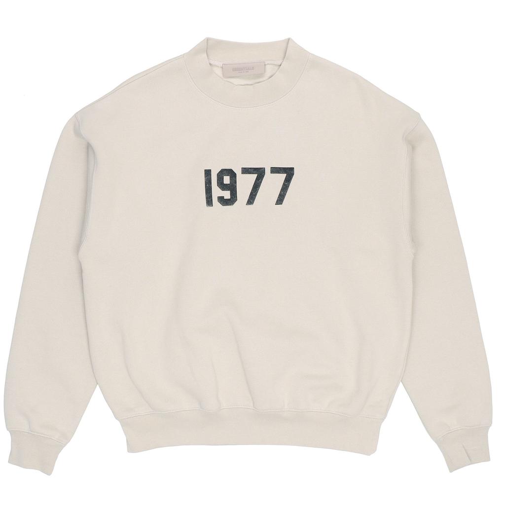 Fear of God Essentials Коллекция 1977 Весна/Лето 2022 Детский свитшот с круглым вырезом и цифровым принтом Детские топы Пшеничный FOG-SS22-214