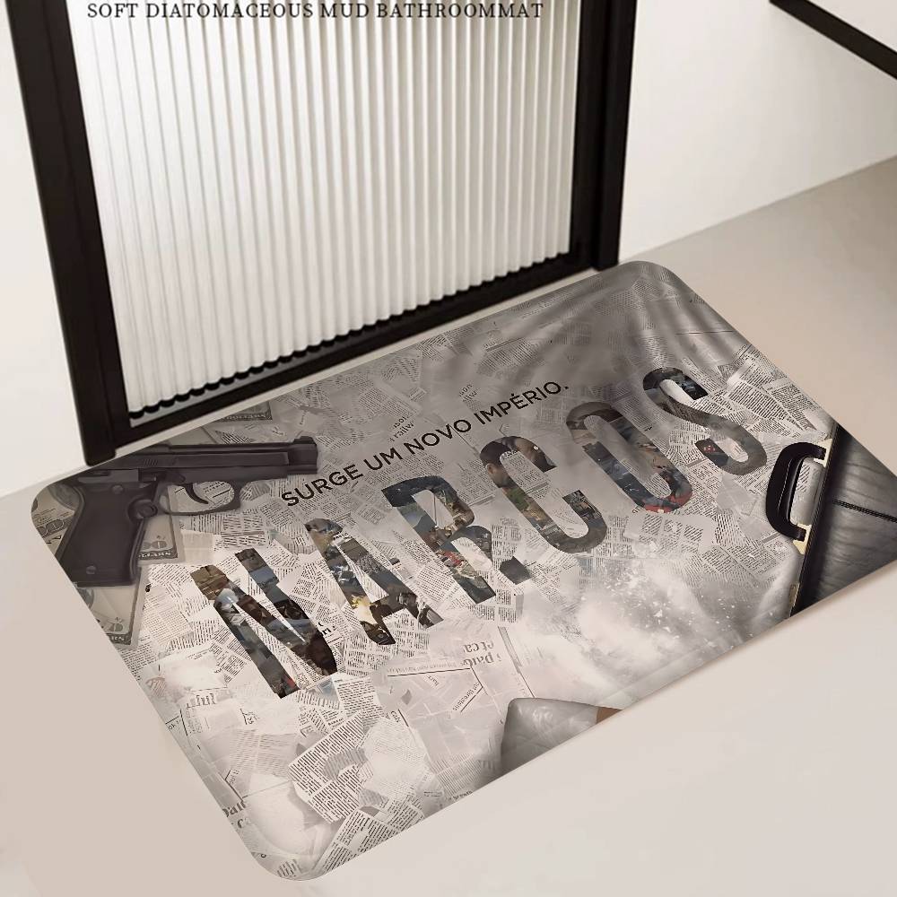 Narcos TV Series Pablo Escobar Floor Mat Rectangle Anti-slip Home Soft Badmat Front Door Indoor Outdoor Mat el Decor Mat