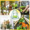 Foldable Portable Mini Greenhouse for Succulents and Flowers Home Garden Balcony Patio Warm Cover with Roll-Up Window