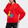 adidas Совместная спортивная толстовка с капюшоном «Нео Улица Сезам» с мультяшным рисунком, женская толстовка красного цвета HD7278