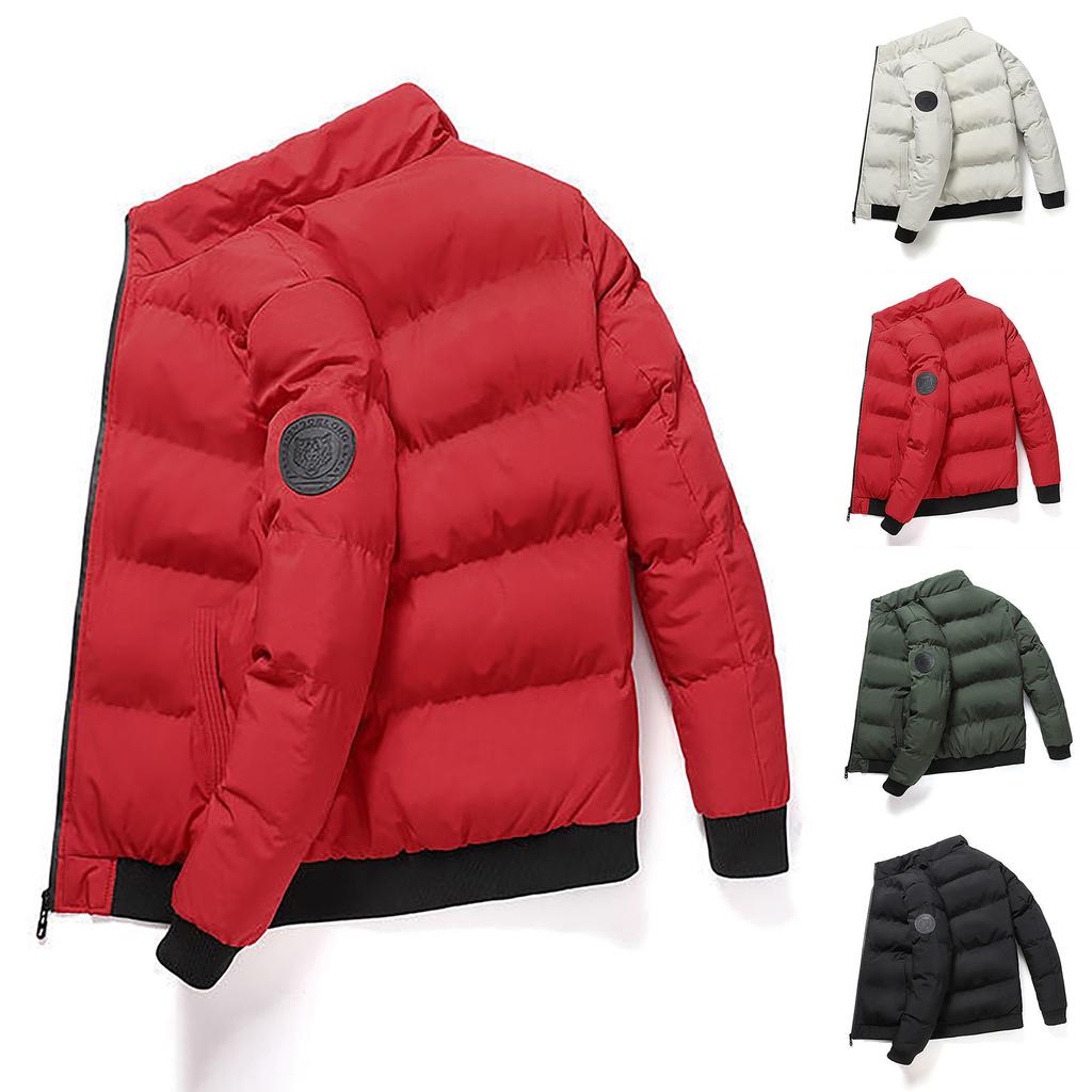 Мужская пуховая куртка, теплая хлопковая одежда, свободное пальто, хлебный костюм, утепленное теплое пальто
