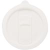 Glass "Carter" 450 ml ceramic mug with plastic lid White