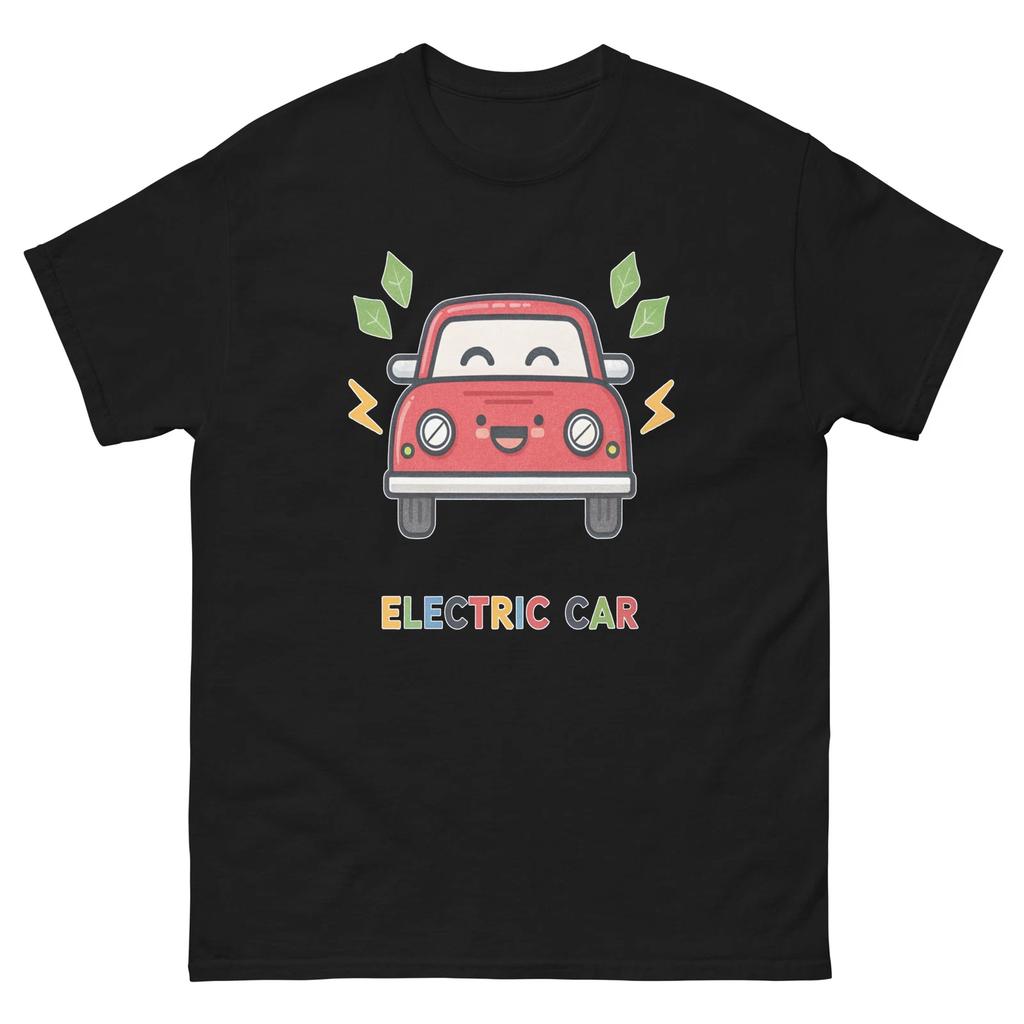 Electric Car Transportation Vehicle Illustration T-Shirt