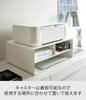 Стеллаж для хранения принтера Yamazaki Jitsugyo, белый, W48XD37XH19см, Tower 4348 (Ямадзаки) Двусторонний Прибл.