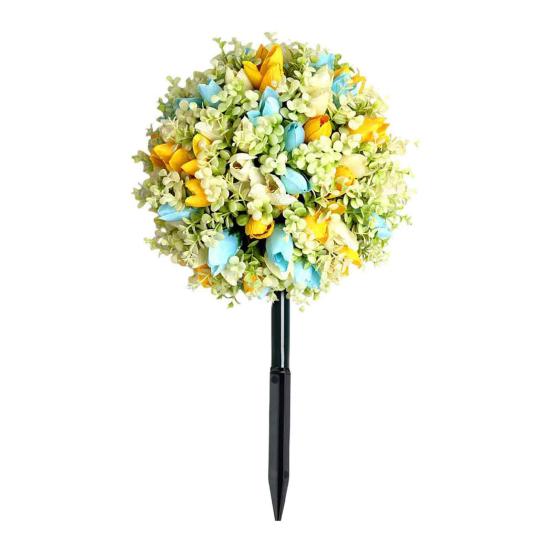 Искусственный цветочный шар с шипом, реалистичные искусственные розы, устойчивые к погодным условиям, искусственные цветы роз