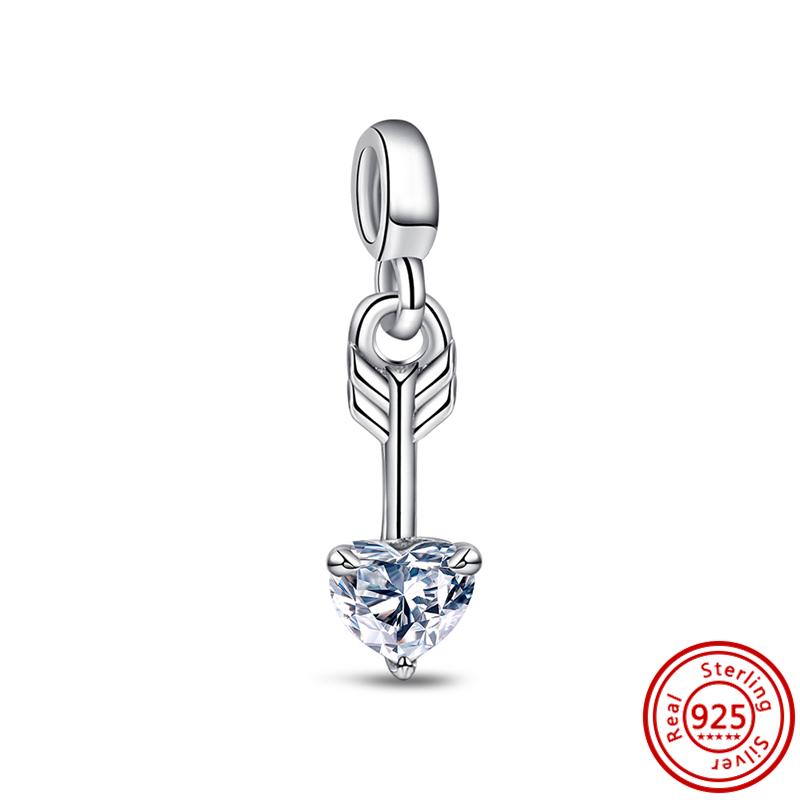 Стерлингового Серебра 925 пробы, мини-подвески серии Me, бусины, подходят для оригинального двойного звена, DIY браслет, женские подвески, ювелирные изделия