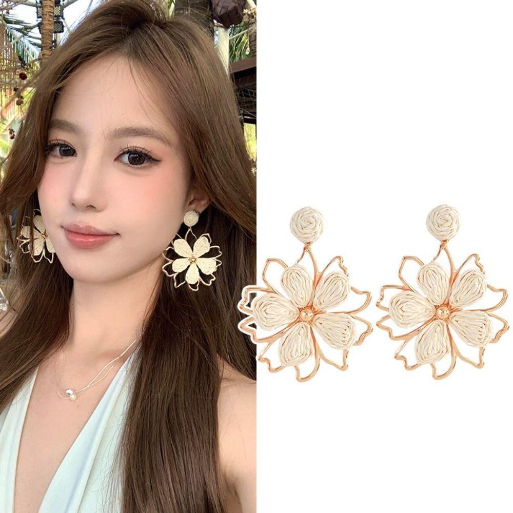 Beach Flower Earrings Handmade Women Jewelry Sweet Bohemian Earrings Party