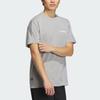 Adidas Футболка Tech Tee с логотипом и круглым вырезом, свободная футболка с короткими рукавами, топы унисекс, средний-конопляно-серый IC4428