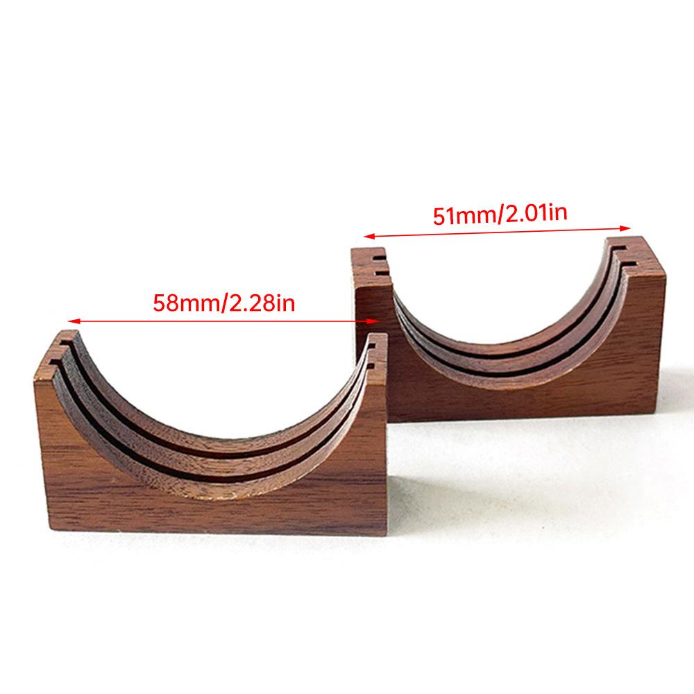 Подставка для фильтра-шайбы для эспрессо-кофе, многоразовая деревянная подставка из орехового дерева для фильтра-шайбы для портафильтра эспрессо 51/58 мм