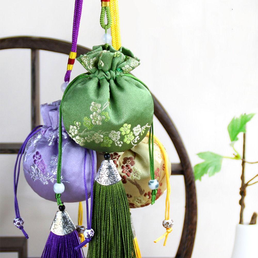 Сумка для хранения ювелирных изделий в стиле «Драконьи лодки» с ретро-узором и подвеской в китайском стиле