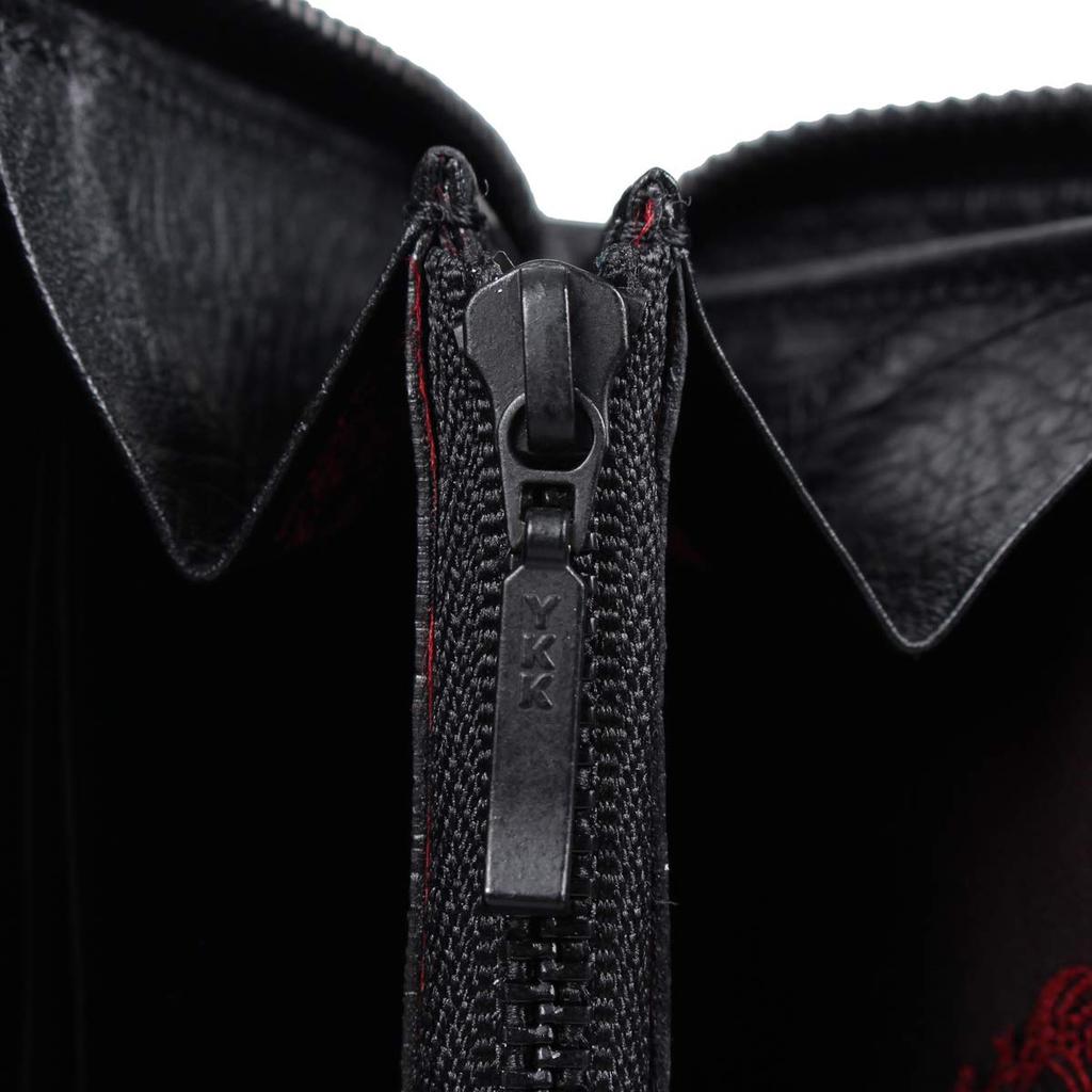 Orobianco Длинный кошелек ORS-092600, Черный, Кошелек на круговой молнии