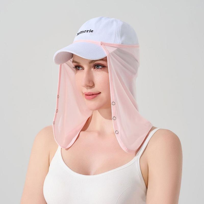 For Men Uv Protection Cap Mask Silk Scarf Outdoor Neck Protection Sunscreen Veil Sunscreen Mask Anti-Uv Face Cover Face Scarf