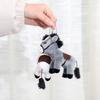 Cute Stuffed Animal Horse Plush Doll Soft 12cm Plush Horse Pendant Long Hair Long-haired Pony Keychain Gift