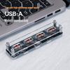 4-Port USB Charging Dock with Light Base, One-to-Four Transparent Design