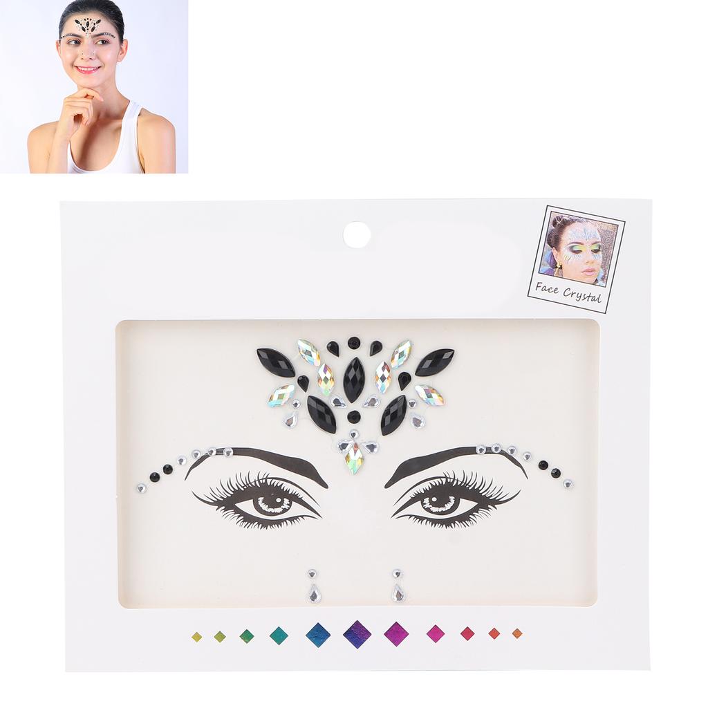 Глаза Лицо Стразы Наклейка Блеск Временные Наклейки для Лица Украшения для Фестивальной Вечеринки