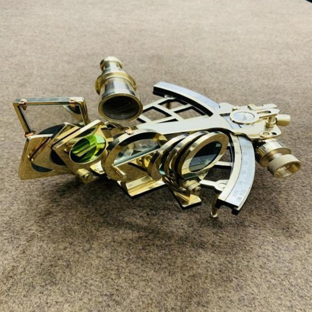Nautical Brass Sextant – 27.94 Cm, Working Navigation Instrument